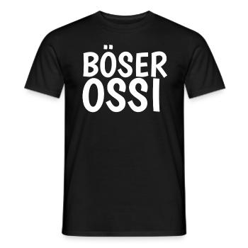 Böser Ossi - Männer T-Shirt - Schwarz - Vorne - AI Model Male 178 light (178cm)