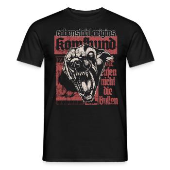 Kampfhund - Männer T-Shirt - Schwarz - Vorne - AI Model Male 178 light (178cm)