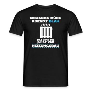 Heizungsbau Heizungsbauer Installateur Klempner - Männer T-Shirt - Schwarz - Vorne - AI Model Male 178 light (178cm)