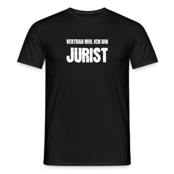 Vertrau mir ich bin Jurist - Männer T-Shirt - Schwarz - Vorne - AI Model Male 178 light (178cm)