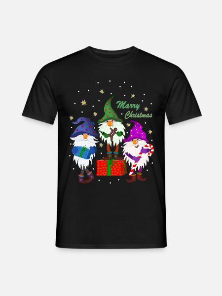 Christmas gnomes goblins gnomes Christmas gnomes - Men's T-Shirt - black