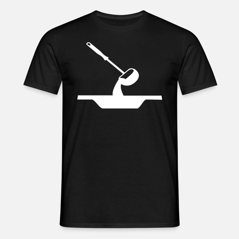 Soup soup spoon - Men's T-Shirt - black