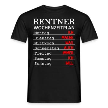 lustiges Pensionierung Geschenk Rentner Ruhestand - Männer T-Shirt - Schwarz - Vorne - AI Model Male 178 light (178cm)