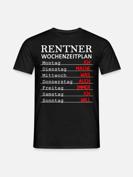 lustiges Pensionierung Geschenk Rentner Ruhestand - Männer T-Shirt - Schwarz