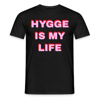 Hygge Is My Life - Männer T-Shirt - Schwarz - Vorne - AI Model Male 178 light (178cm)
