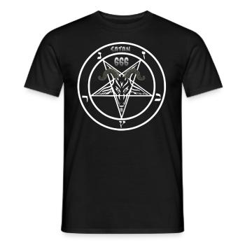 Satanisten Halloween 666 Antichirst Geschenkidee - Männer T-Shirt - Schwarz - Vorne - AI Model Male 178 light (178cm)