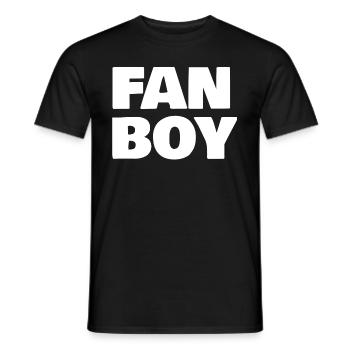 Fan Boy - Men's T-Shirt - black - Front - AI Model Male 178 light (178cm)