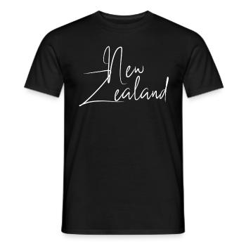 Nouvelle-Zélande - T-shirt homme - noir - Devant - AI Model Male 178 light (178cm)