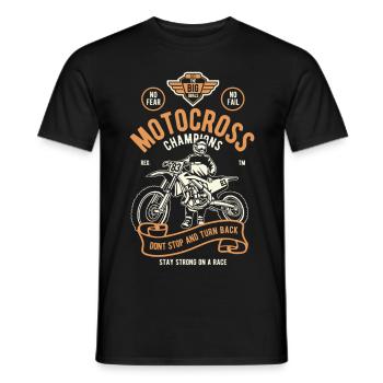 Motocross Champions - T-shirt homme - noir - Devant - AI Model Male 178 light (178cm)
