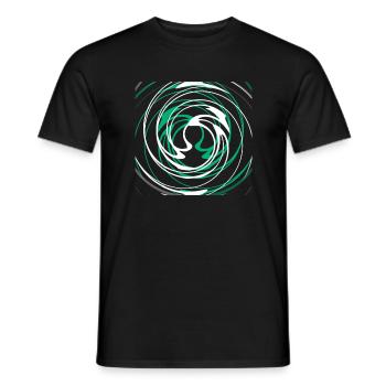 motifs de transe - T-shirt homme - noir - Devant - AI Model Male 178 light (178cm)