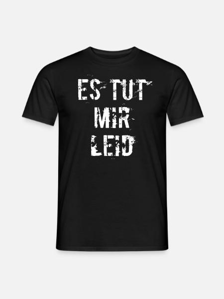 es tut mir leid - Männer T-Shirt - Schwarz