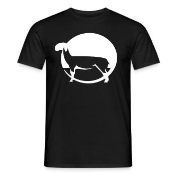 lamb - Men's T-Shirt - black - Front - AI Model Male 178 light (178cm)