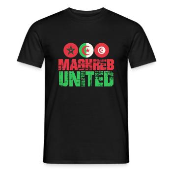 Maghreb United - Männer T-Shirt - Schwarz - Vorne - AI Model Male 178 light (178cm)