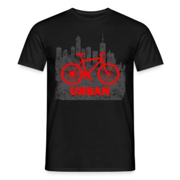 Faire du vélo - T-shirt homme - noir - Devant - AI Model Male 178 light (178cm)
