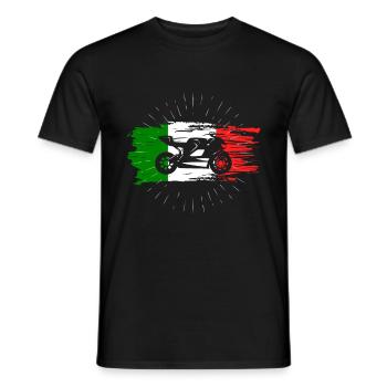 Sport bike lovers and Italy gift - Men's T-Shirt - black - Front - AI Model Male 178 light (178cm)