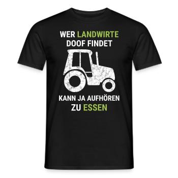 Landwirt Bauern Lustiger Spruch Landwirtschaft - Männer T-Shirt - Schwarz - Vorne - AI Model Male 178 light (178cm)