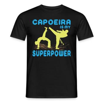 Capoeira arts martiaux combats danse Brésil cadeau - T-shirt homme - noir - Devant - AI Model Male 178 light (178cm)