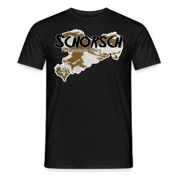 Schorsch - Georg - Säggsch - Männer T-Shirt - Schwarz - Vorne - AI Model Male 178 light (178cm)