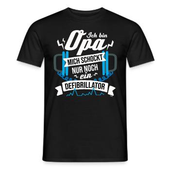 Bester Opa der Welt Fun Spruch - Männer T-Shirt - Schwarz - Vorne - AI Model Male 178 light (178cm)