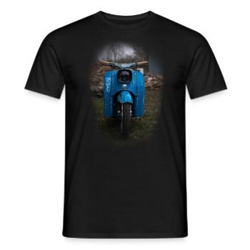 Simson Schwalbe Oldschool - Männer T-Shirt - Schwarz - Vorne - AI Model Male 178 light (178cm)