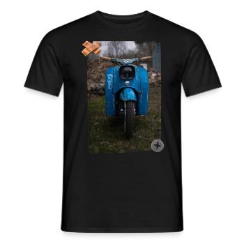 Simson Schwalbe Retro Old School - T-shirt homme - noir - Devant - AI Model Male 178 light (178cm)