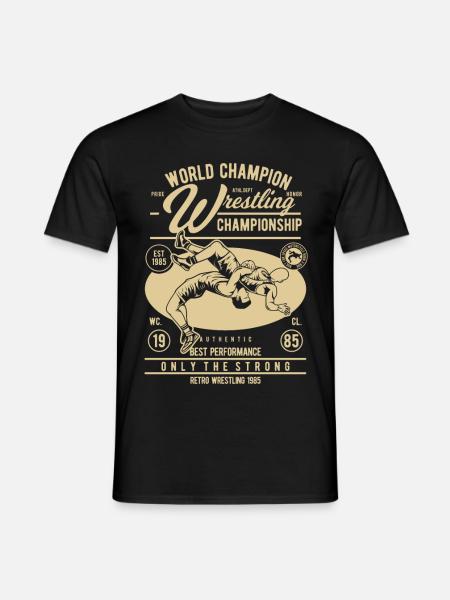 Wrestling design / cool design - Men's T-Shirt - black