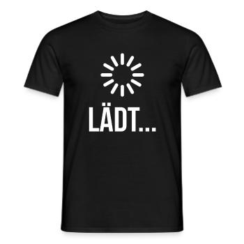 Ladebalken Lädt - Männer T-Shirt - Schwarz - Vorne - AI Model Male 178 light (178cm)