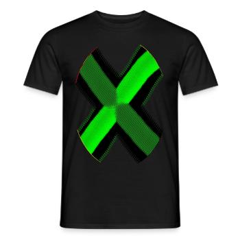 Neon Schwarz X - Männer T-Shirt - Schwarz - Vorne - AI Model Male 178 light (178cm)