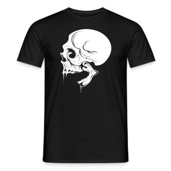 Skull - Men's T-Shirt - black - Front - AI Model Male 178 light (178cm)