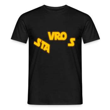 Stavros is not just a Greek name - Men's T-Shirt - black - Front - AI Model Male 178 light (178cm)