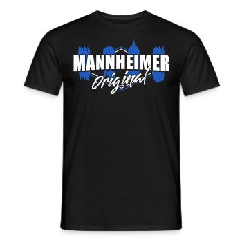mannheimer original - T-shirt homme - noir - Devant - AI Model Male 178 light (178cm)
