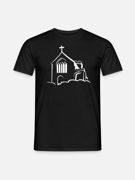 Church on clouds - Men's T-Shirt - black