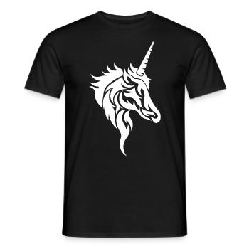 Licorne cool - T-shirt homme - noir - Devant - AI Model Male 178 light (178cm)