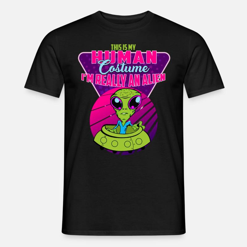 Karneval Alien - Männer T-Shirt - Schwarz