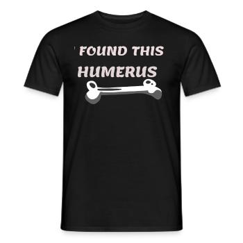 Found this Humerus Cool Gift idea - Männer T-Shirt - Schwarz - Vorne - AI Model Male 178 light (178cm)