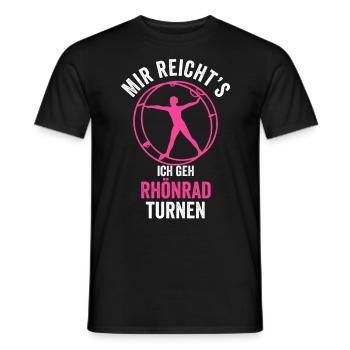 Mir reichts ich geh Rhönrad turnen - Männer T-Shirt - Schwarz - Vorne - AI Model Male 178 light (178cm)