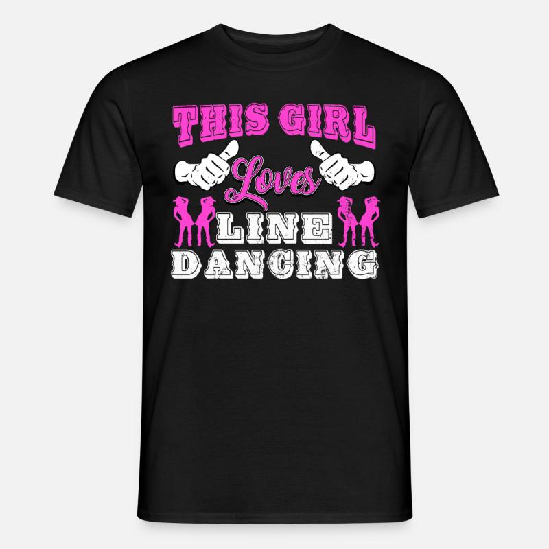 Linedance, Line dancing Linedancer - Men's T-shirt - black