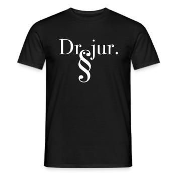Dr. jur. Promotion Jura Anwalt - Männer T-Shirt - Schwarz - Vorne - AI Model Male 178 light (178cm)