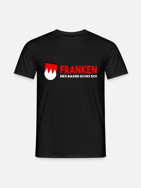 Franken Des Bassd Scho So - Männer T-Shirt - Schwarz