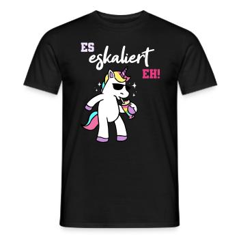 Tenue de groupe licorne Escalates Eh soirée filles - T-shirt homme - noir - Devant - AI Model Male 178 light (178cm)