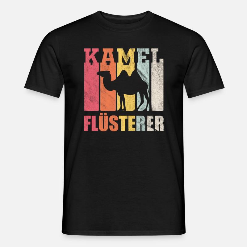 Kamel Flüsterer - Männer T-Shirt - Schwarz