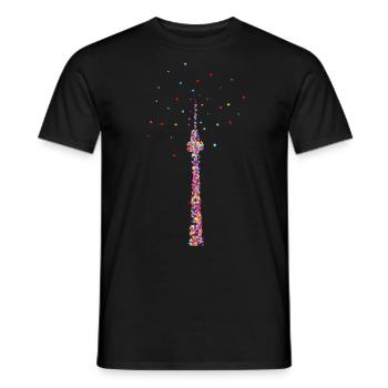 Funkturm, Berlin - Männer T-Shirt - Schwarz - Vorne - AI Model Male 178 light (178cm)