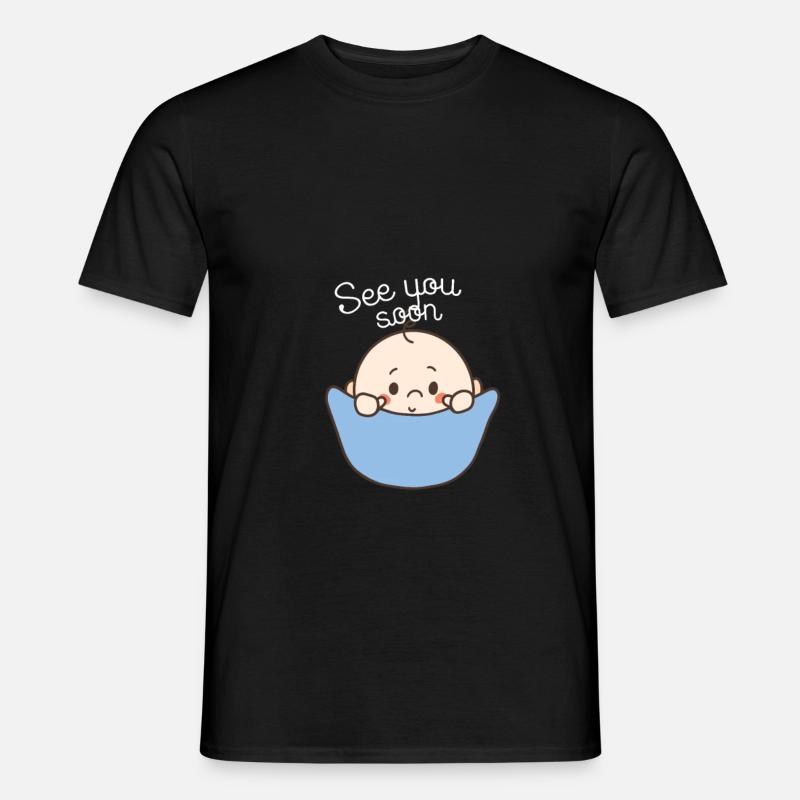 Verkündung Schwangerschaft werden Mutter - Männer T-Shirt - Schwarz