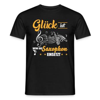 Saxophonist Saxophon Geschenkidee - Männer T-Shirt - Schwarz - Vorne - AI Model Male 178 light (178cm)