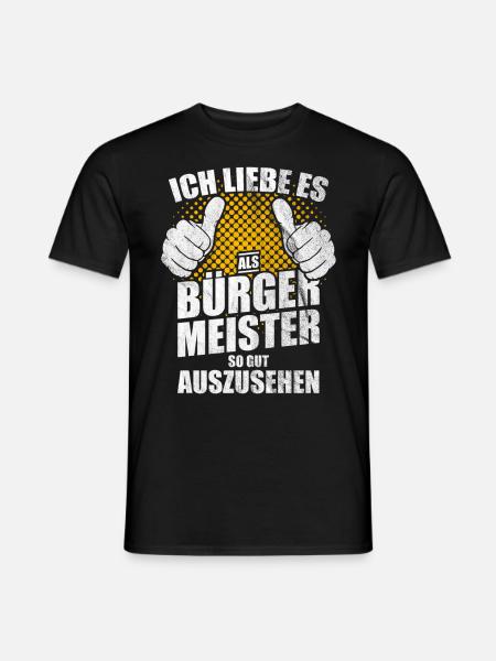 Bürgermeister - Männer T-Shirt - Schwarz