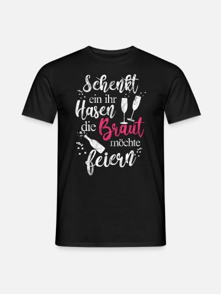 JGA Junggesellinnenabschied Mädelsabend Outfit - Männer T-Shirt - Schwarz