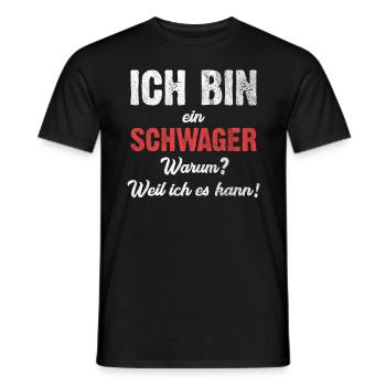 Schwager - Männer T-Shirt - Schwarz - Vorne - AI Model Male 178 light (178cm)