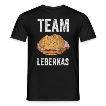 Cadeau d'équipe drôle Leberkas Leberkäse - T-shirt homme - noir - Devant - AI Model Male 178 light (178cm)