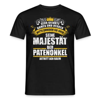 Patenonkel Taufe Taufgeschenk Geschenk - Männer T-Shirt - Schwarz - Vorne - AI Model Male 178 light (178cm)