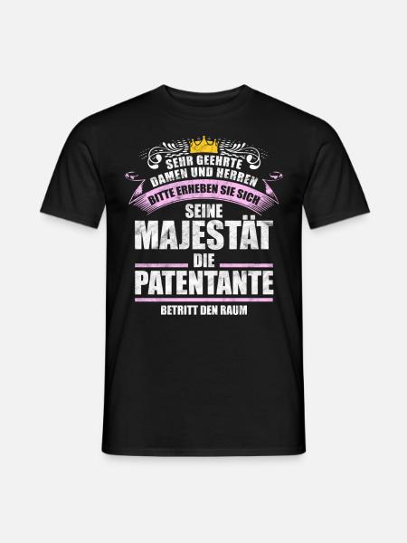 Patentante Geschenk - Männer T-Shirt - Schwarz